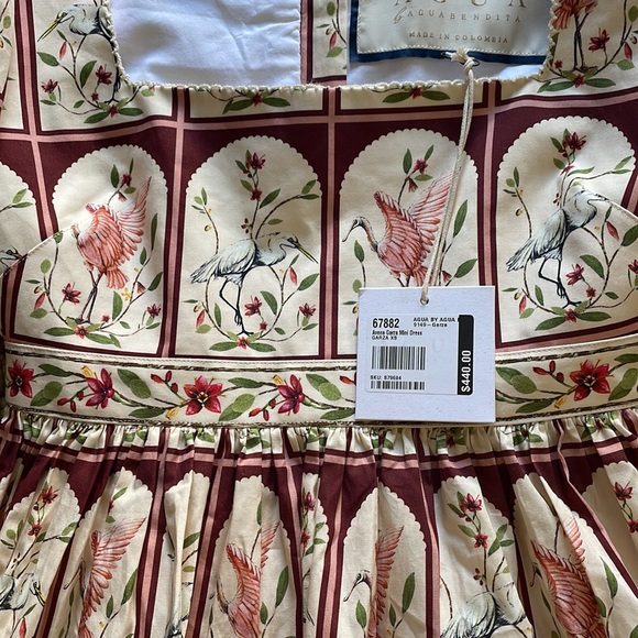 Agua by Agua Bendita Avena Garza Mini Dress NWT - Picture 6 of 8